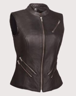 Riding Leather Vest For Women