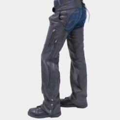 Dissolute Men's Leather Motorcycle Chaps