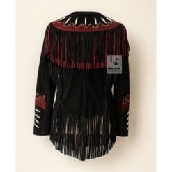 Women's Black Suede Cowgirl Western Jacket WWSJ109