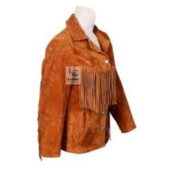 Women's Cowgirl Western Brown Suede Jacket | WSJ105