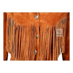 Women's Cowgirl Western Brown Suede Jacket | WSJ105