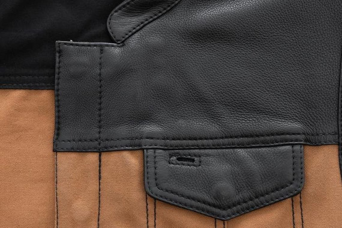 Men's Hunt Club Canvas Leather Vest | Premium | Comfortable | LBV30 - Image 3