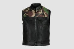 Men's Camouflage Leather Vest