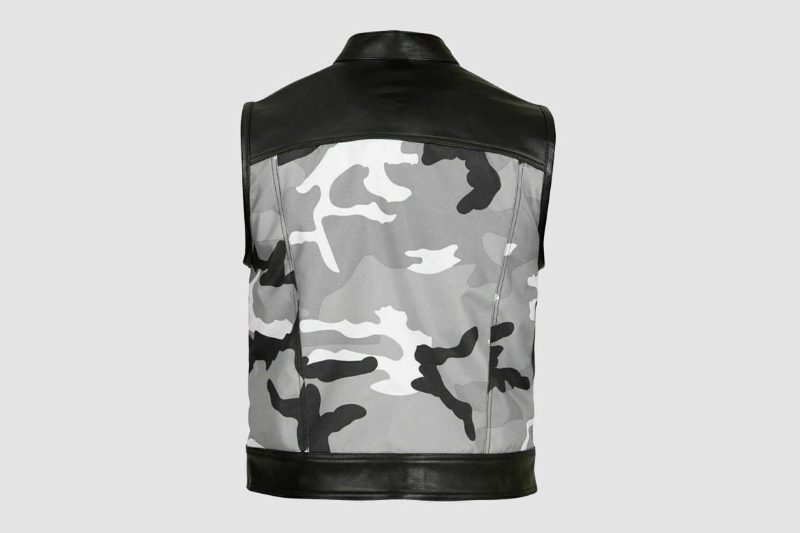 Men's Camouflage Leather Vest | A Statement of Strength and Adventure | CLV21 - Image 2