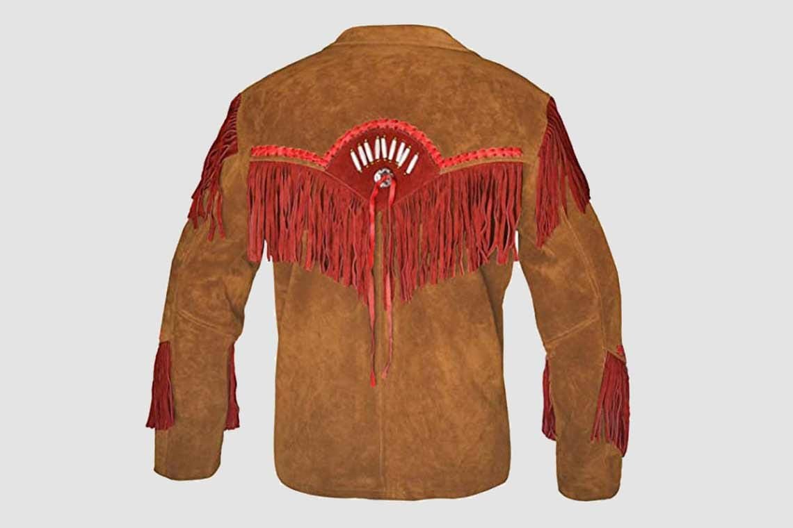Men's Prairie Ember Suede Fringe Western Jacket - Image 2