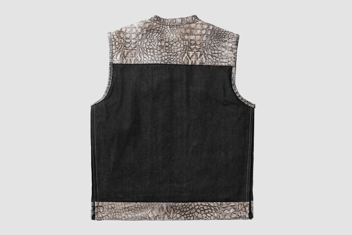 The Exquisite Crocodile Plated Leather Vest | CBLV 22 - Image 2