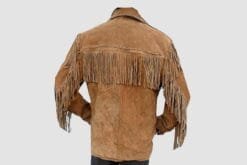 Alternative view of Women's Tan Suede Western Fringe Shirt Jacket