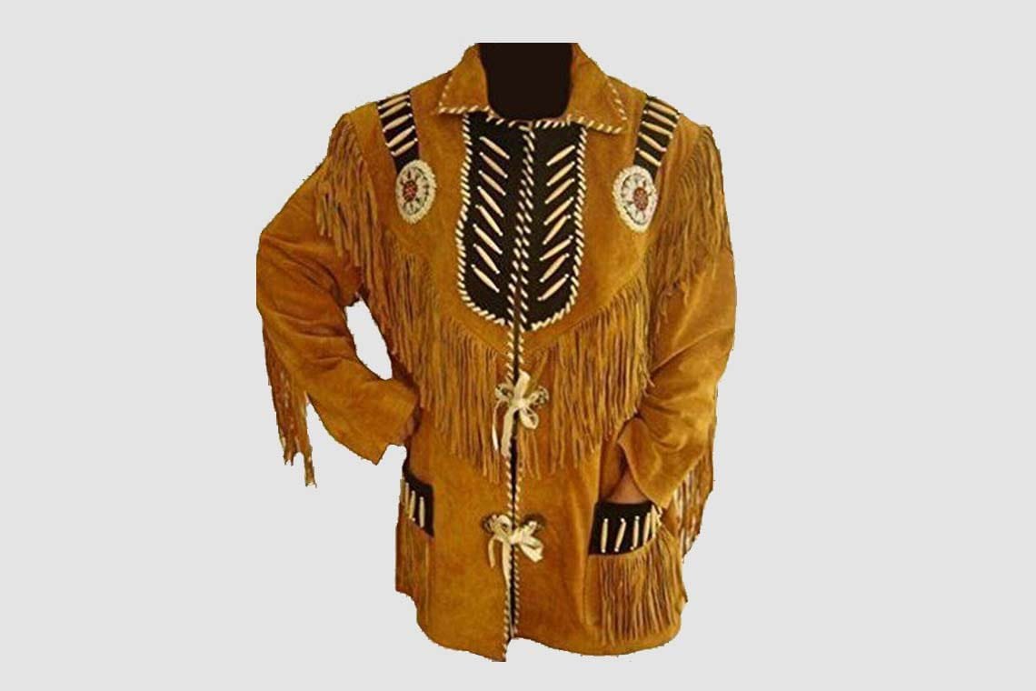 Stylish Western Leather Jacket - Suede Cowboy Jacket