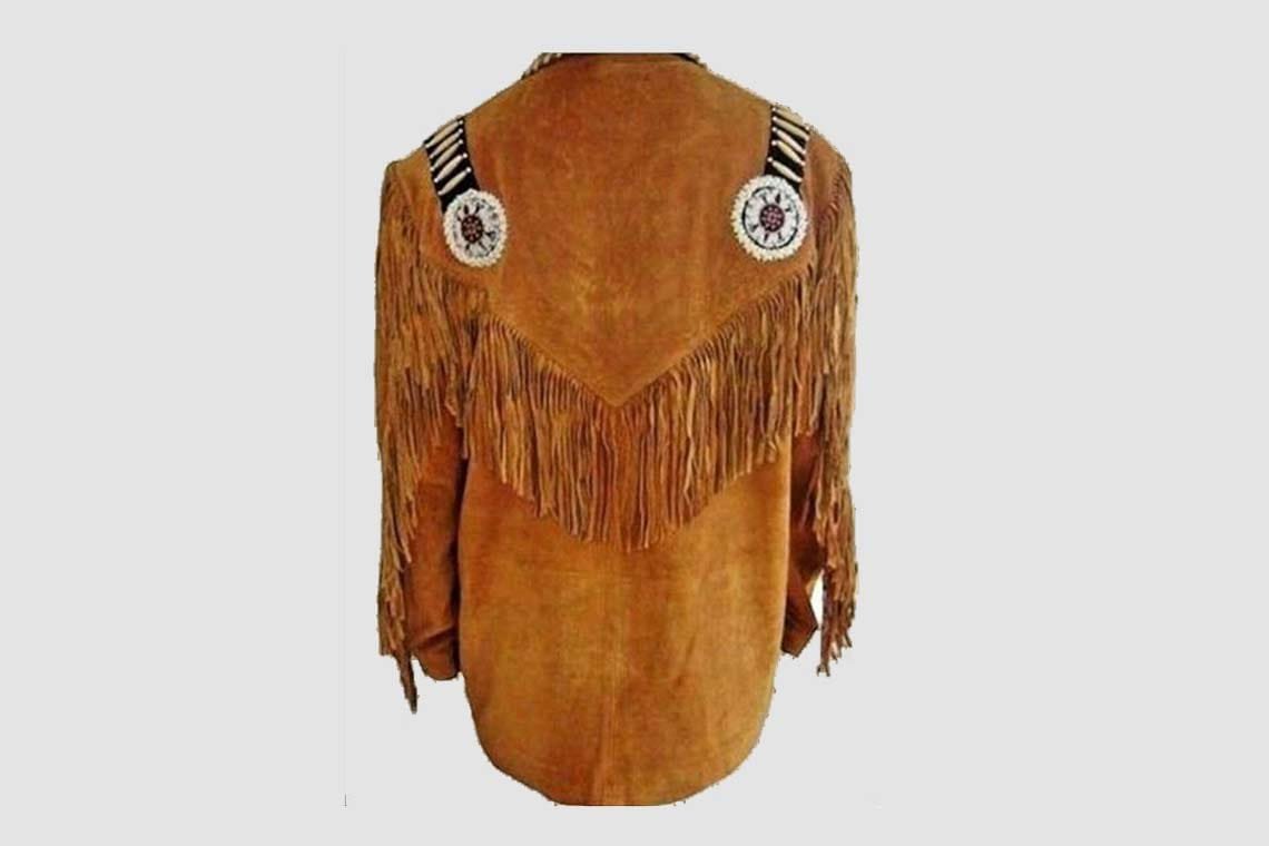 Stylish Western Leather Jacket - Suede Cowboy Jacket - Image 2