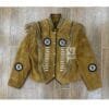 Cowgirl Military Style Brown Suede Coat Jacket WSMJ4
