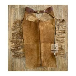Leather Cowboy Chaps: Durable Leather Protection - MSCH3A
