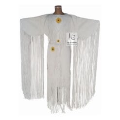 Western White Fringe Dress Womens