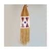 Suede Pipe Bag With Fringes And Beads - PB11