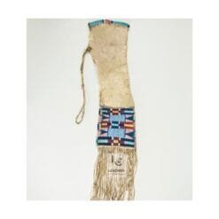 Western-Style Beaded Buckskin Pipe Bag | PB14