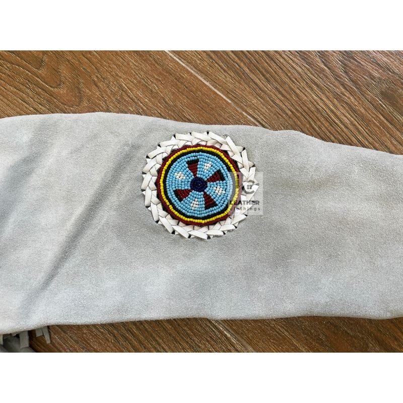 Women Native Indian Cowgirl Western Gray Suede Jacket WSJ1A