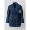 Women’s Western Cowgirl Blue Suede Jacket | WSJ14