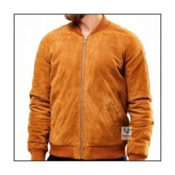 Best Brown Suede Leather Bomber Jackets for Men