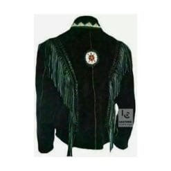 Cowboy Black Suede Military Jacket Bold and Timeless - MSMJ1