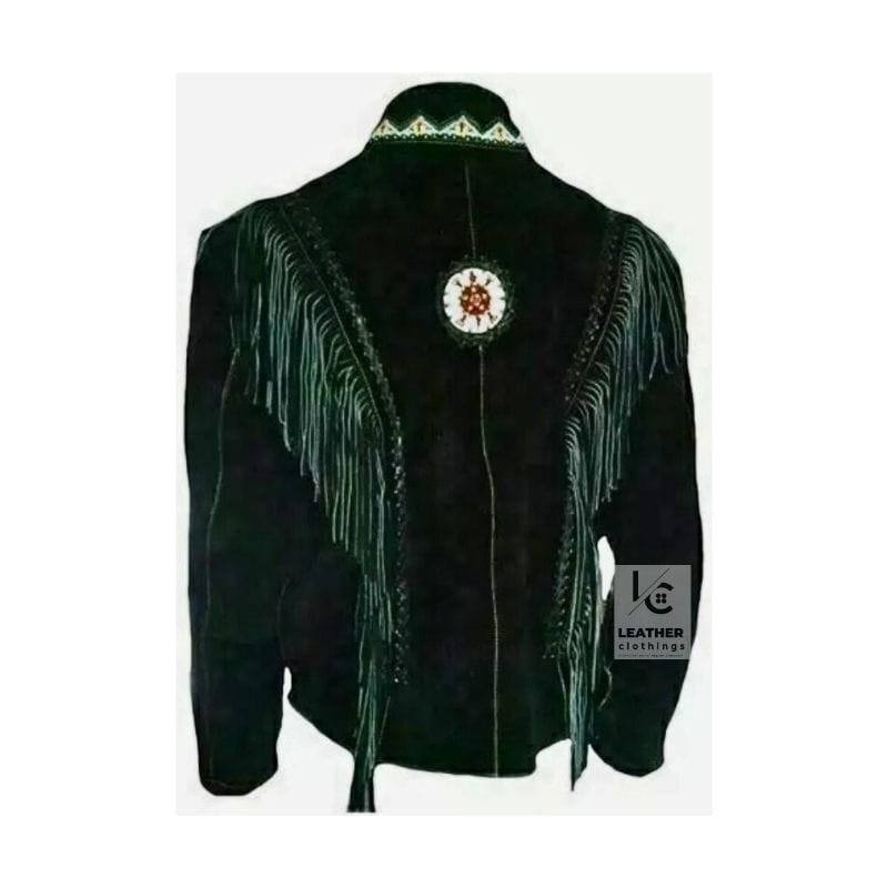 Cowboy Black Suede Military Jacket Bold and Timeless - MSMJ1