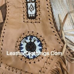 Cowboy Brown Leather Western Vest