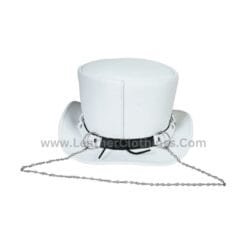 El Dorado White Leather Top Hat SR2 Band | SR2H