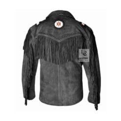 Leather Jacket Cowboy Style For Mens Bold - Beautiful - Basics MSWJ104BL