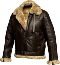 RAF B3 Bomber Aviator Jacket Sheepskin Pilot Flight Coat