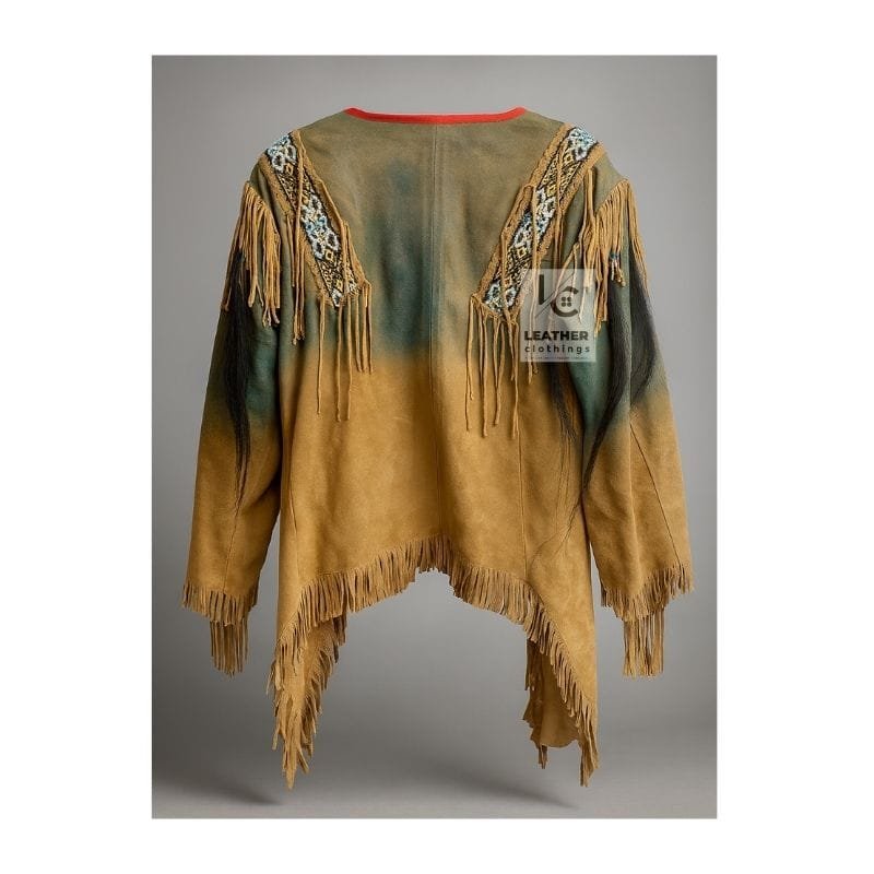 Native American shirt- Sioux-Inspired Beaded Suede War Shirt SWS2