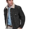 Scully Men's Boar Suede Jean Jacket Front Side
