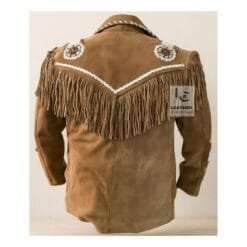 Vintage Cowboy Vibes Men’s Brown Suede Jacket MWJ45BR