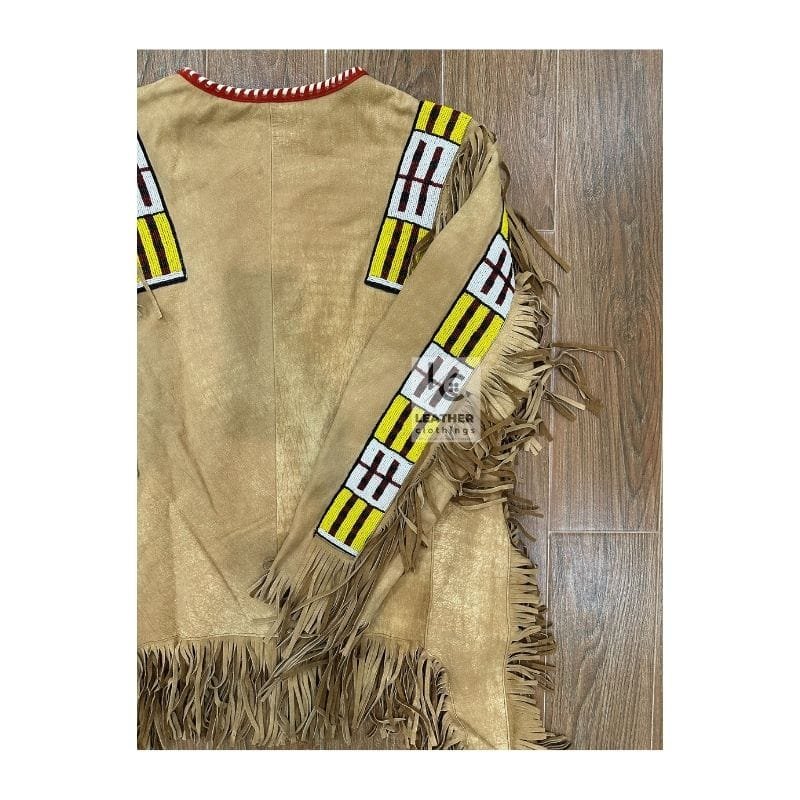 Sioux War Shirt Beaded Suede Native American Indian SWS40 (7)