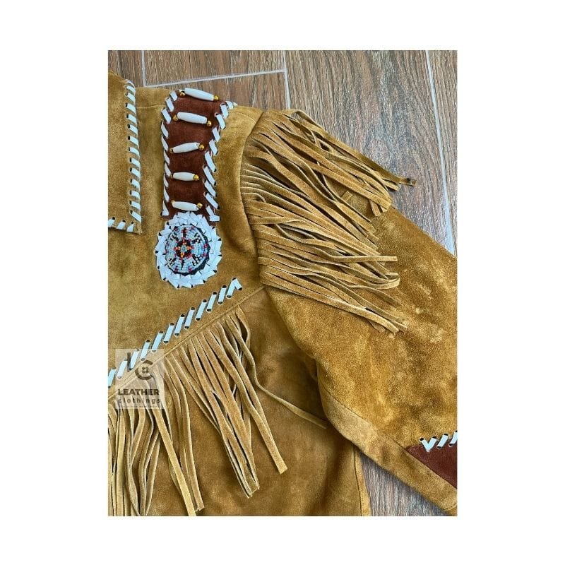 Men Native American Fringes Jacket - MSWJ24