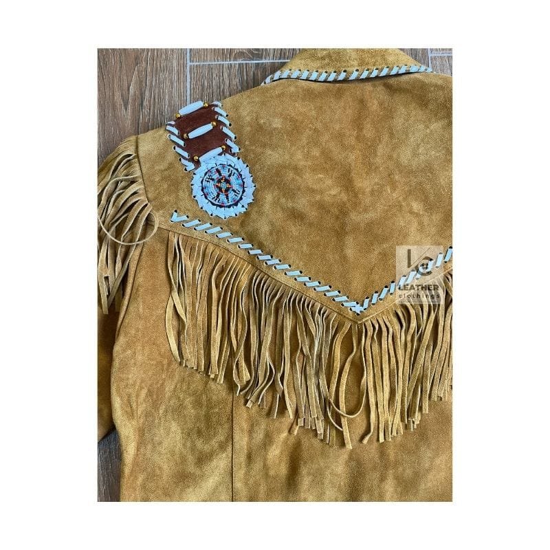 Men Native American Fringes Jacket - MSWJ24