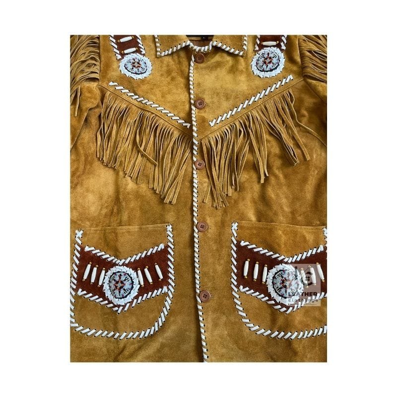 Men Native American Fringes Jacket - MSWJ24