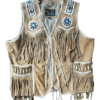 Cowgirl Western Beaded Suede Fringes Vest
