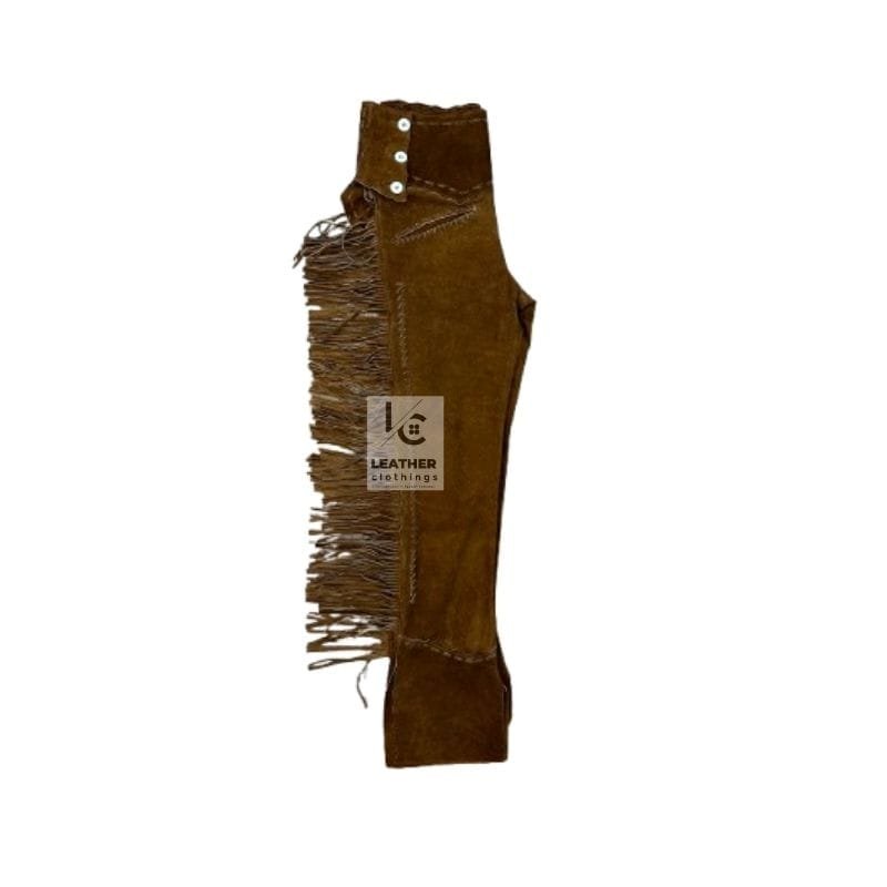 Woman's Western Dark Brown Suede Fringes Pant WSP119A