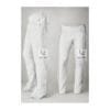 Woman's Western Gray Suede Leather Fringes Pant WSP19D