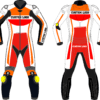 Professional MotoGP-Style Leather Racing Suit