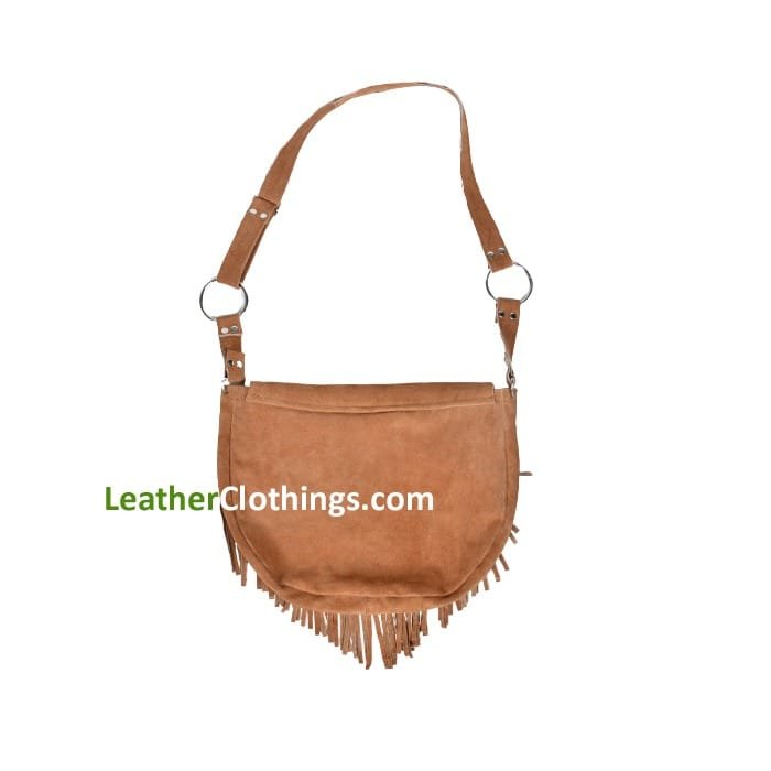 Leather Fringe Crossbody Bag | CBB4
