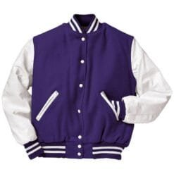 Purple Wool Varsity Jacket Letterman Jacket