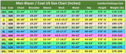 Pant Coat Size Chart