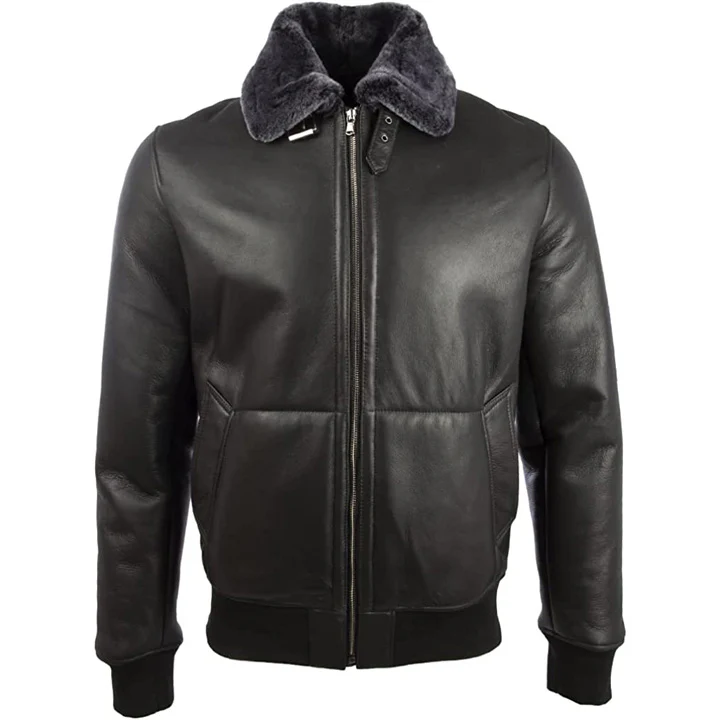 Men's Shearling Leather Jacket - Sheepskin Jacket