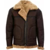Mens RAF Shearling Aviator Jacket - Sheepskin Bomber Jacket for Men