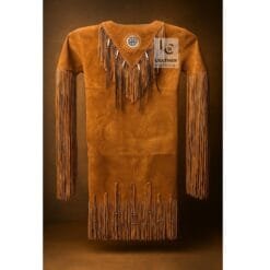 Vintage Western Suede Fringe Dress for Women