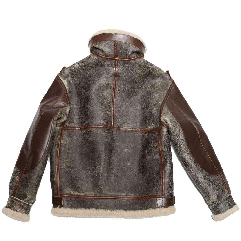 B-3 Leather Bomber Jacket - 100 Missions | MSJ40 - Image 3