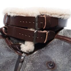 Alternative view of B-3 Leather Bomber Jacket - 100 Missions | MSJ40