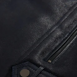 Alternative view of Men's Shearling leather Jacket - Sheepskin Bomber Jacket | MSJ44
