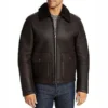 Real B3 Bomber Jacket Men - Shearling Jacket - Shearling Collar