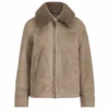 Womens Leather B-3 Bomber Jacket