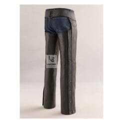 Men's Braided Leather Chaps - Motorcycle Chaps